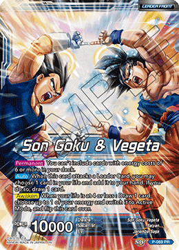 Son Goku & Vegeta // Miracle Strike Gogeta [P-069] | Arkham Games and Comics