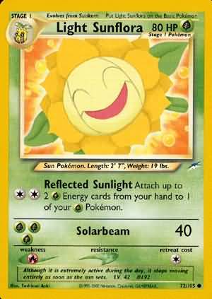 Light Sunflora (72/105) [Neo Destiny Unlimited] | Arkham Games and Comics