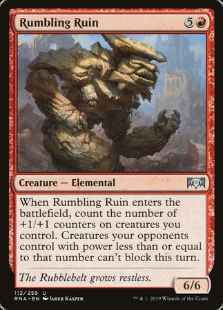 Rumbling Ruin [Ravnica Allegiance] | Arkham Games and Comics