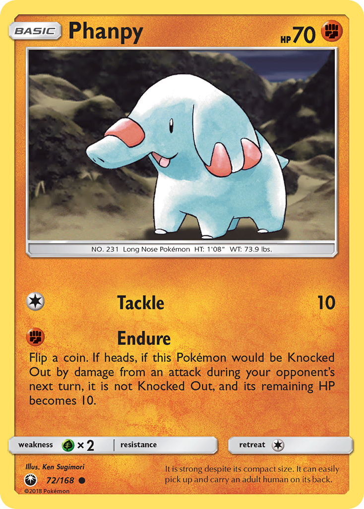 Phanpy (72/168) [Sun & Moon: Celestial Storm] | Arkham Games and Comics