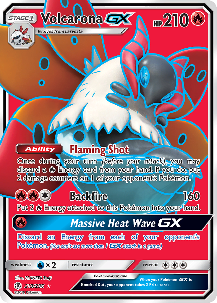 Volcarona GX (213/236) [Sun & Moon: Cosmic Eclipse] | Arkham Games and Comics