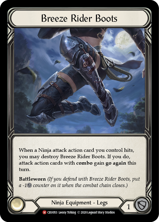 Breeze Rider Boots [CRU053] (Crucible of War)  1st Edition Normal | Arkham Games and Comics