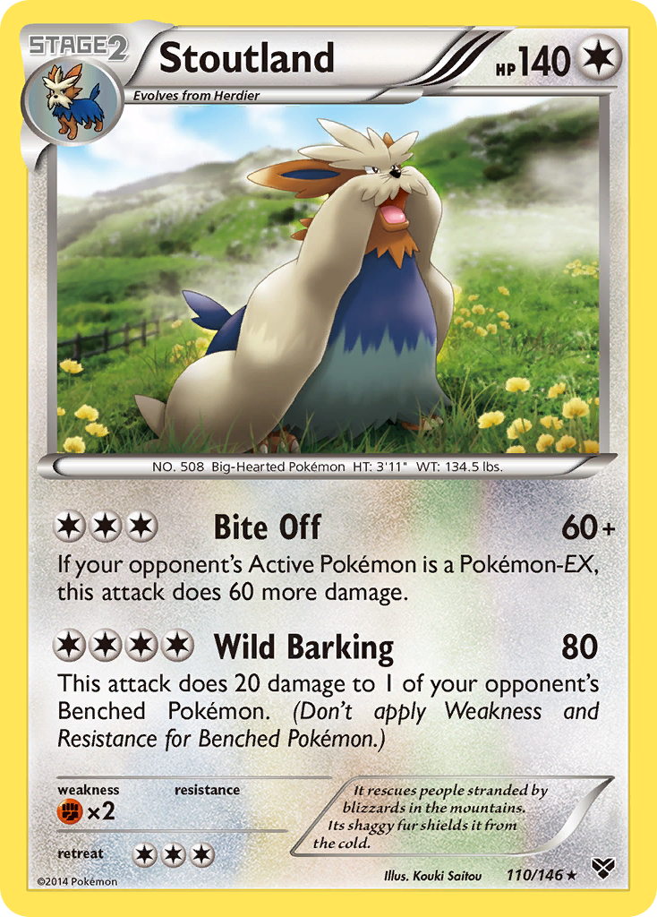 Stoutland (110/146) [XY: Base Set] | Arkham Games and Comics