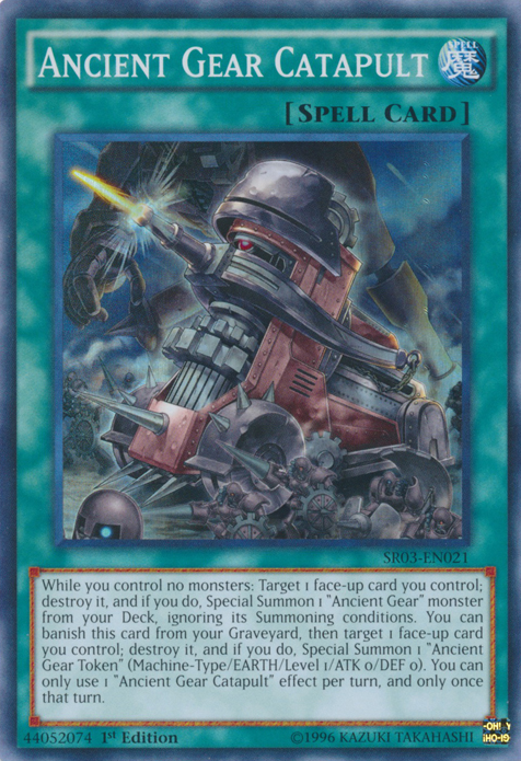 Ancient Gear Catapult [SR03-EN021] Super Rare | Arkham Games and Comics