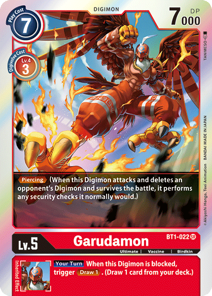 Garudamon [BT1-022] [Release Special Booster Ver.1.0] | Arkham Games and Comics