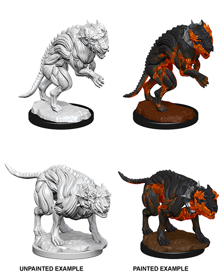 Pathfinder Deep Cuts Unpainted Miniatures: Hell Hounds | Arkham Games and Comics