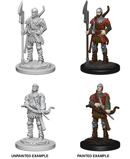 Pathfinder Deep Cuts Unpainted Miniatures: Town Guards | Arkham Games and Comics