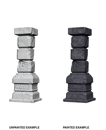 WizKids Deep Cuts Unpainted Miniatures: Pillars | Arkham Games and Comics