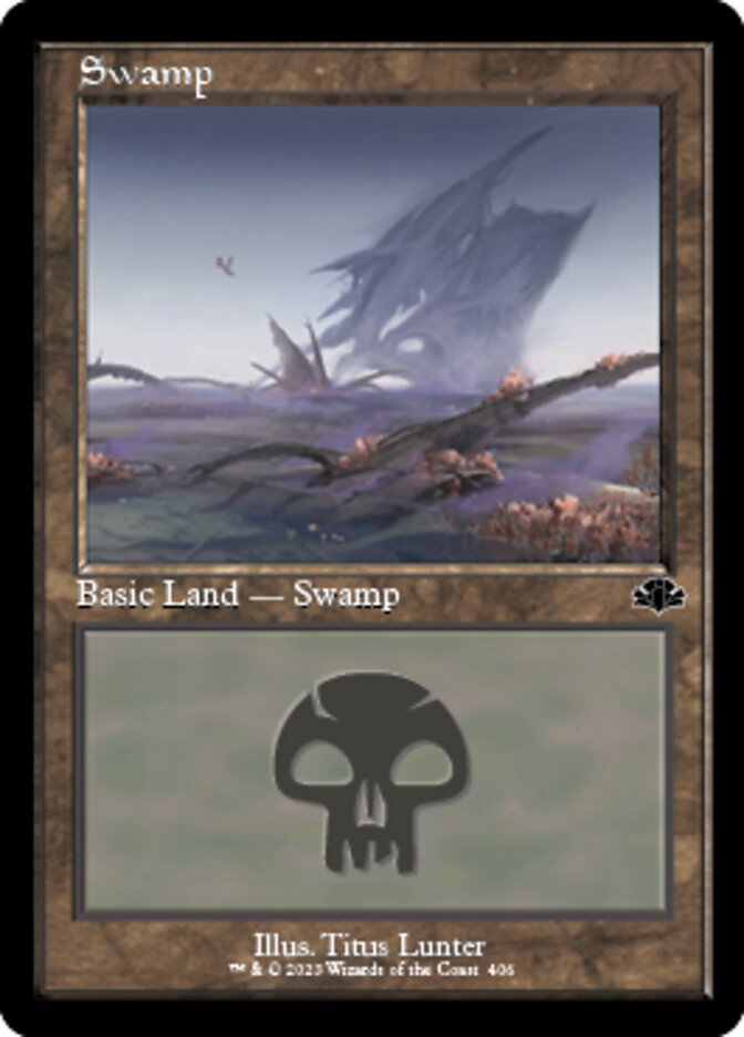 Swamp (406) (Retro) [Dominaria Remastered] | Arkham Games and Comics