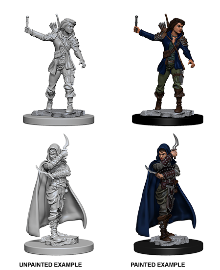 Pathfinder Deep Cuts Unpainted Miniature: Human Female Rogue | Arkham Games and Comics