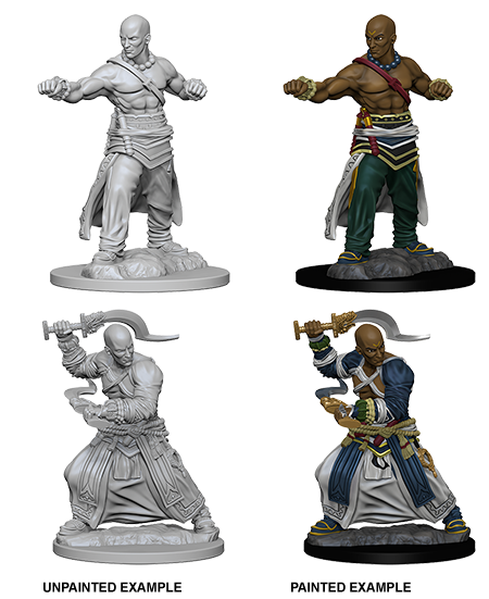 Pathfinder Deep Cuts Unpainted Miniatures: Human Male Monk | Arkham Games and Comics