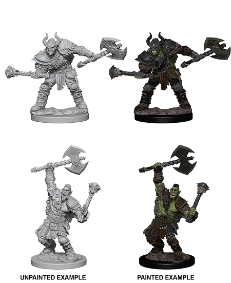 Pathfinder Deep Cuts Unpainted Miniatures: Half-Orc Male Barbarian | Arkham Games and Comics