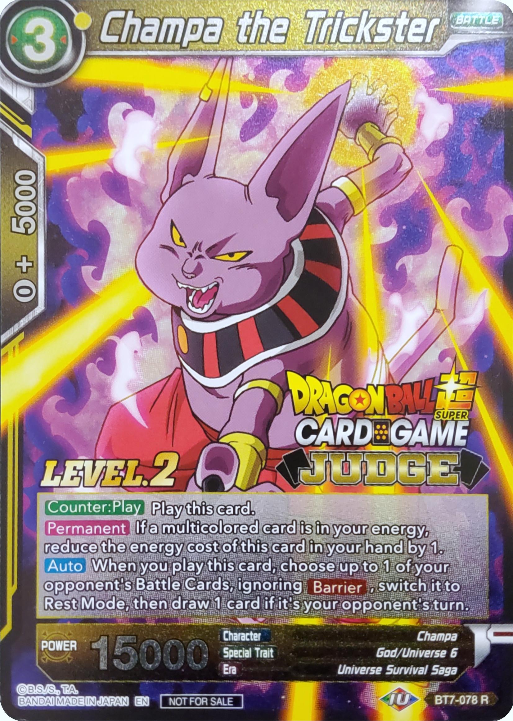 Champa the Trickster (Level 2) (BT7-078) [Judge Promotion Cards] | Arkham Games and Comics