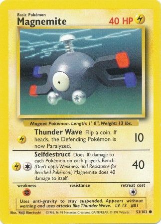 Magnemite (53/102) [Base Set Unlimited] | Arkham Games and Comics