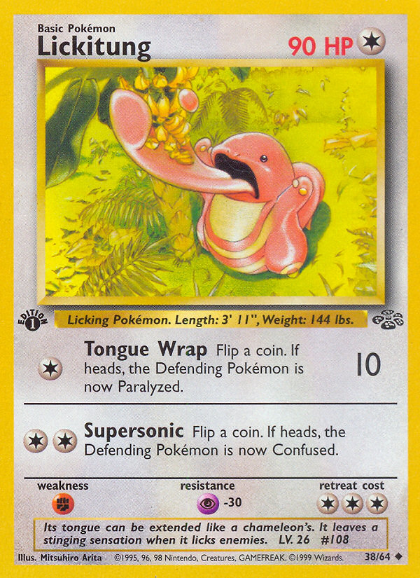 Lickitung (38/64) [Jungle 1st Edition] | Arkham Games and Comics