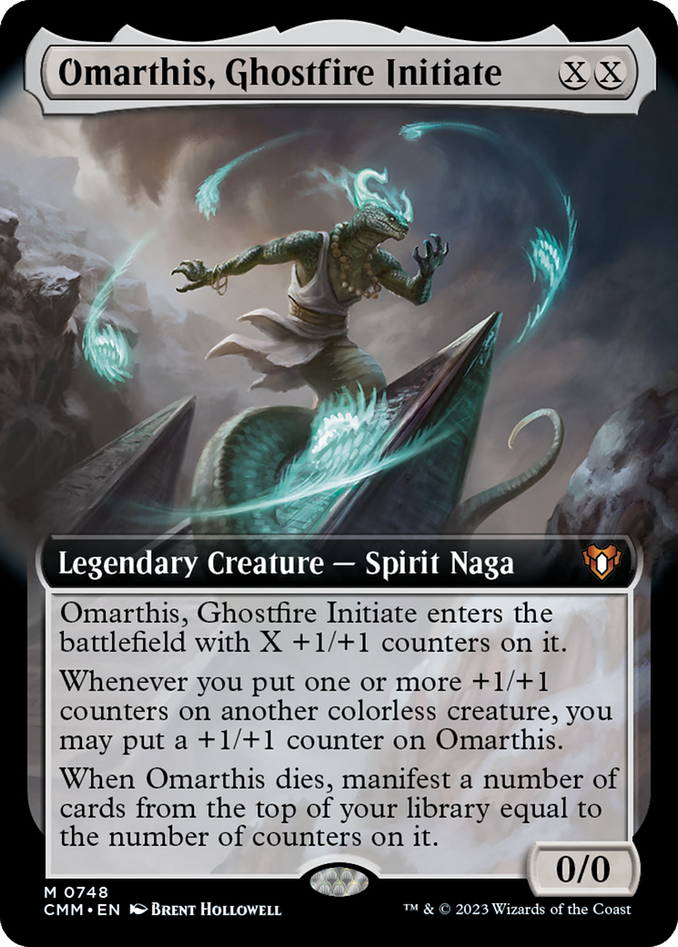 Omarthis, Ghostfire Initiate (Extended Art) [Commander Masters] | Arkham Games and Comics