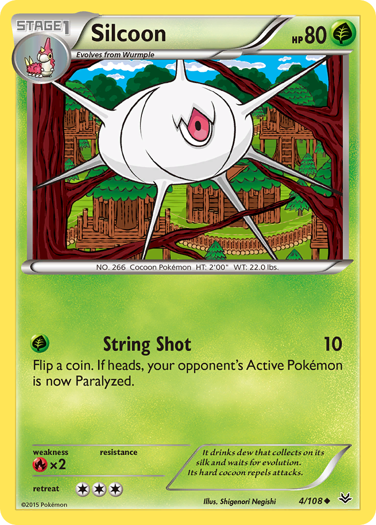 Silcoon (4/108) [XY: Roaring Skies] | Arkham Games and Comics