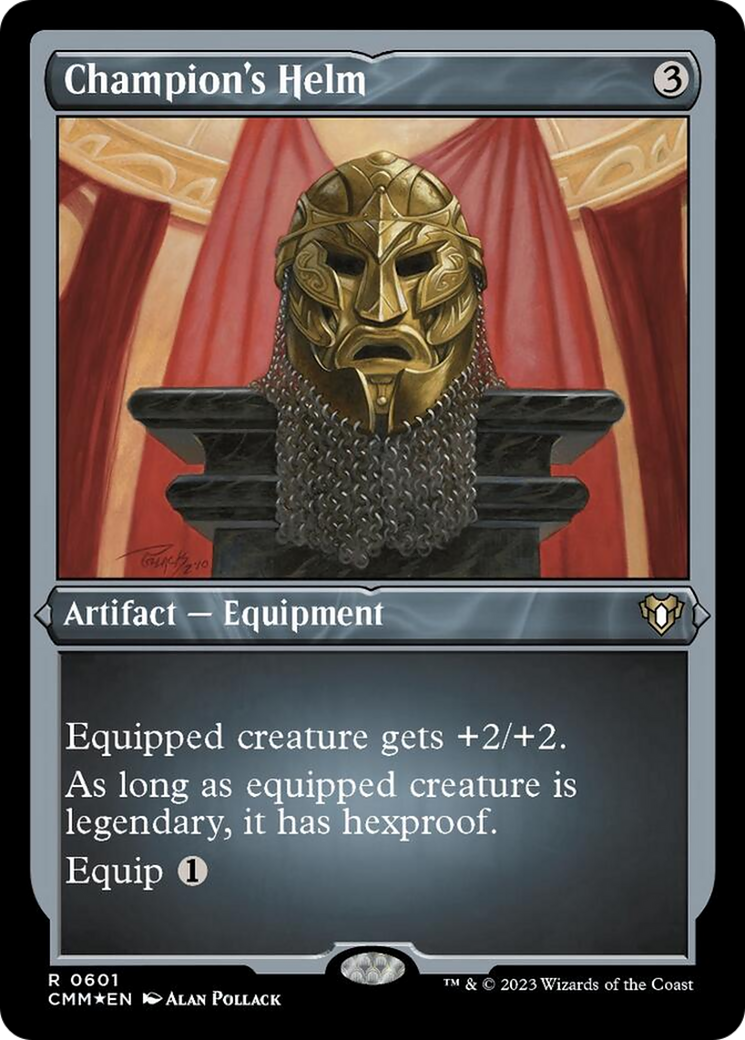 Champion's Helm (Foil Etched) [Commander Masters] | Arkham Games and Comics