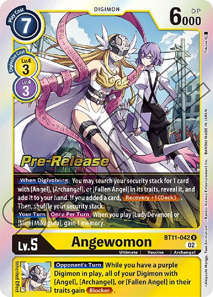 Angewomon [BT11-042] [Dimensional Phase Pre-Release Promos] | Arkham Games and Comics