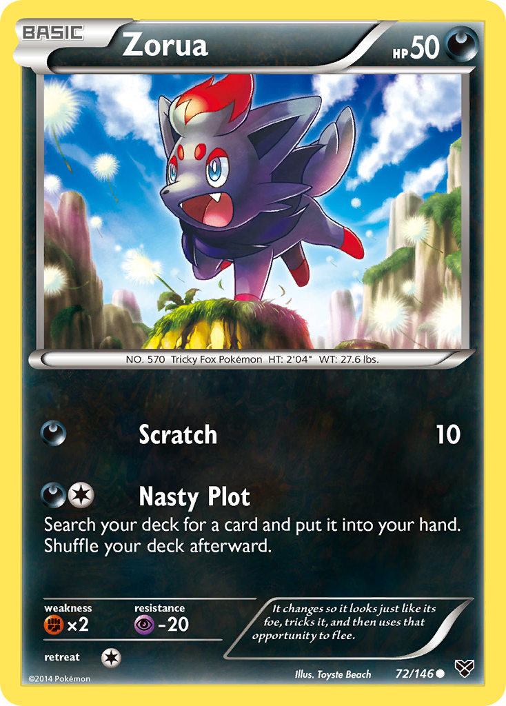 Zorua (72/146) [XY: Base Set] | Arkham Games and Comics