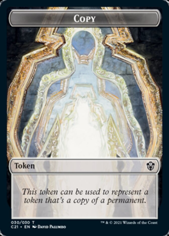 Copy // Fractal Token [Commander 2021 Tokens] | Arkham Games and Comics