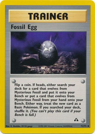 Fossil Egg (72/75) [Neo Discovery Unlimited] | Arkham Games and Comics