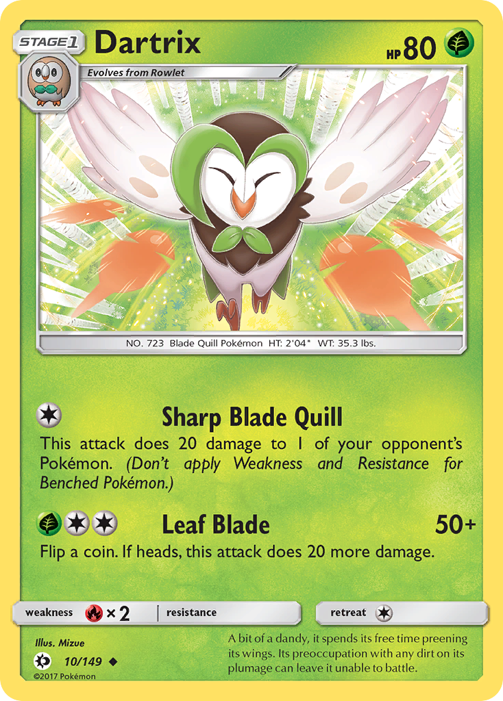 Dartrix (10/149) [Sun & Moon: Base Set] | Arkham Games and Comics