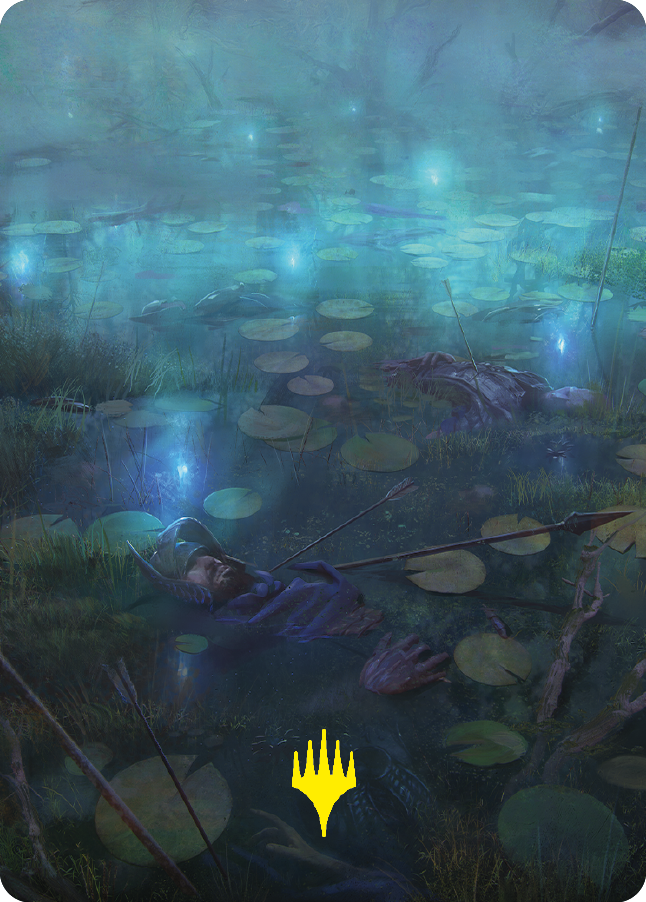 The Dead Marshes Art Card (Gold-Stamped Signature) [The Lord of the Rings: Tales of Middle-earth Art Series] | Arkham Games and Comics