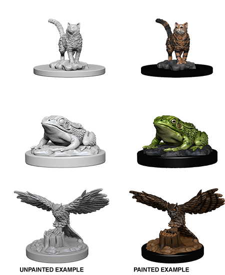 WizKids Deep Cuts Unpainted Miniatures: Familiars | Arkham Games and Comics