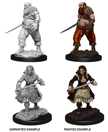 WizKids Deep Cuts Unpainted Miniatures: Pirates | Arkham Games and Comics