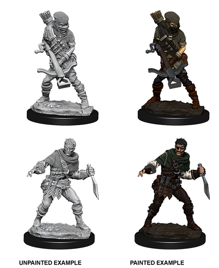 WizKids Deep Cuts Unpainted Miniatures: Bandits | Arkham Games and Comics