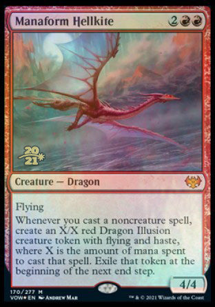 Manaform Hellkite [Innistrad: Crimson Vow Prerelease Promos] | Arkham Games and Comics