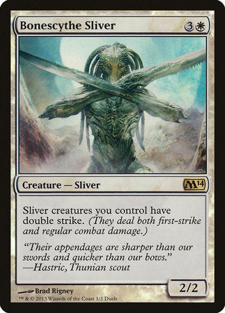 Bonescythe Sliver [Duels of the Planeswalkers Promos 2013] | Arkham Games and Comics