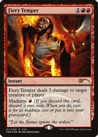 Fiery Temper [Friday Night Magic 2016] | Arkham Games and Comics