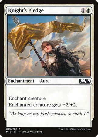 Knight's Pledge [Core Set 2019] | Arkham Games and Comics