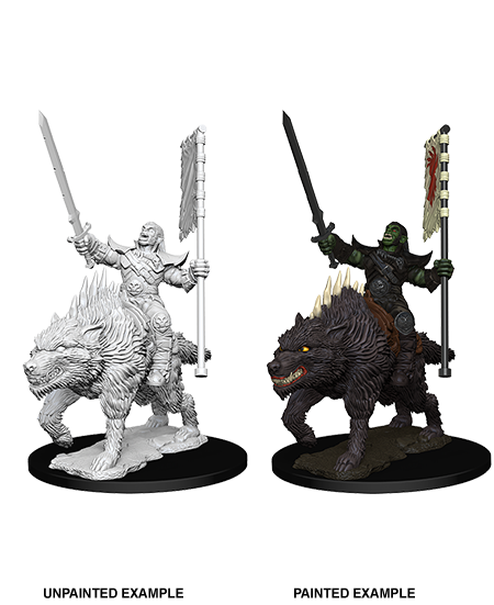 Pathfinder Battles Deep Cuts: Orc on Dire Wolf | Arkham Games and Comics