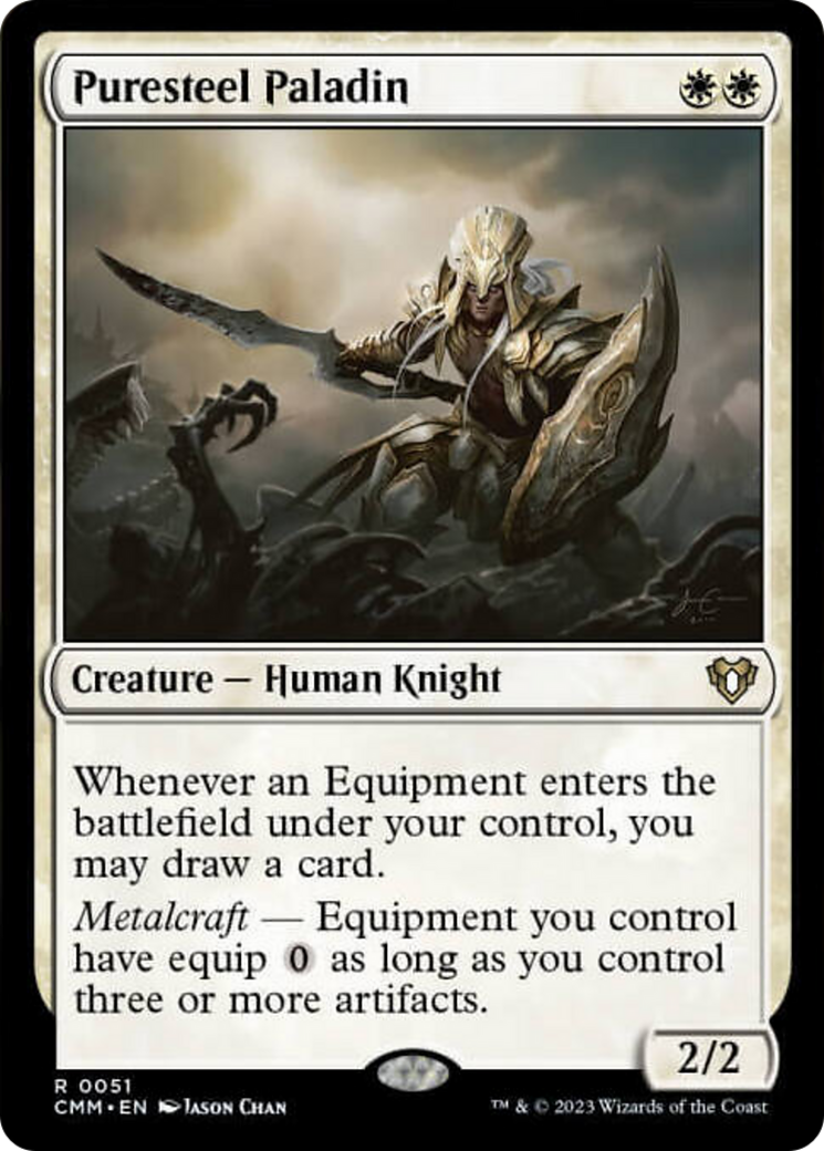 Puresteel Paladin [Commander Masters] | Arkham Games and Comics