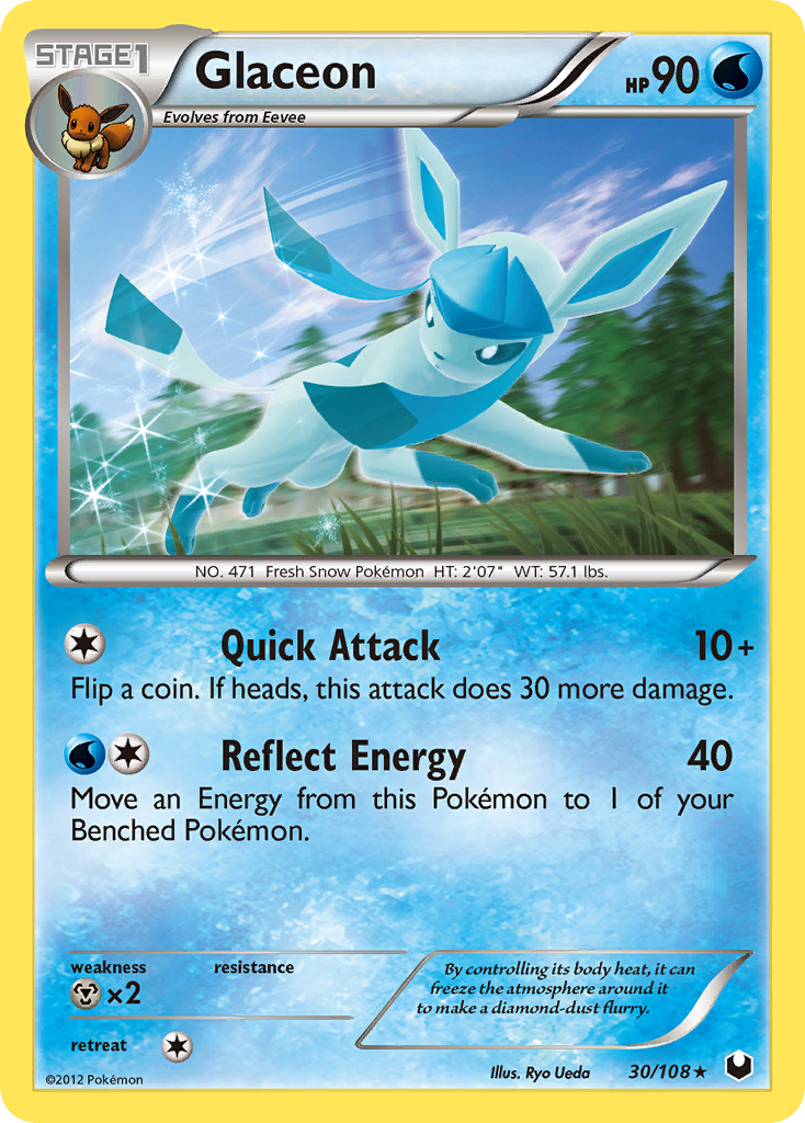 Glaceon (30/108) [Black & White: Dark Explorers] | Arkham Games and Comics