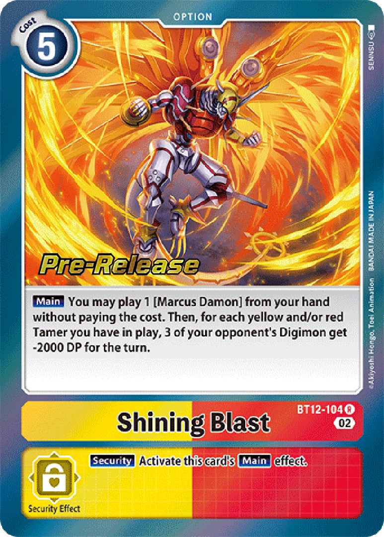 Shining Blast [BT12-104] [Across Time Pre-Release Cards] | Arkham Games and Comics