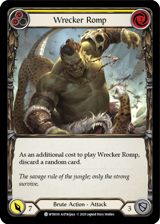 Wrecker Romp (Yellow) [U-WTR030] (Welcome to Rathe Unlimited)  Unlimited Rainbow Foil | Arkham Games and Comics