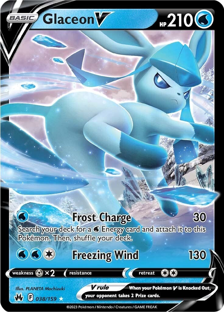 Glaceon V (038/159) [Sword & Shield: Crown Zenith] | Arkham Games and Comics