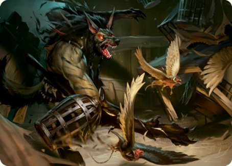 Wing Shredder Art Card [Innistrad: Midnight Hunt Art Series] | Arkham Games and Comics
