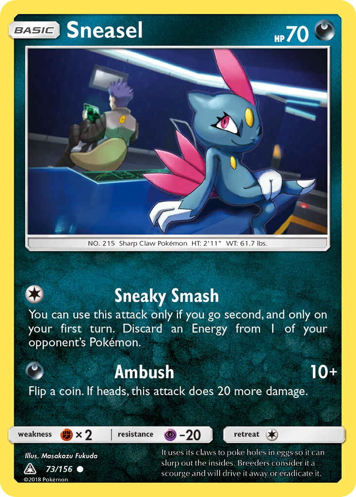 Sneasel (73/156) [Sun & Moon: Ultra Prism] | Arkham Games and Comics