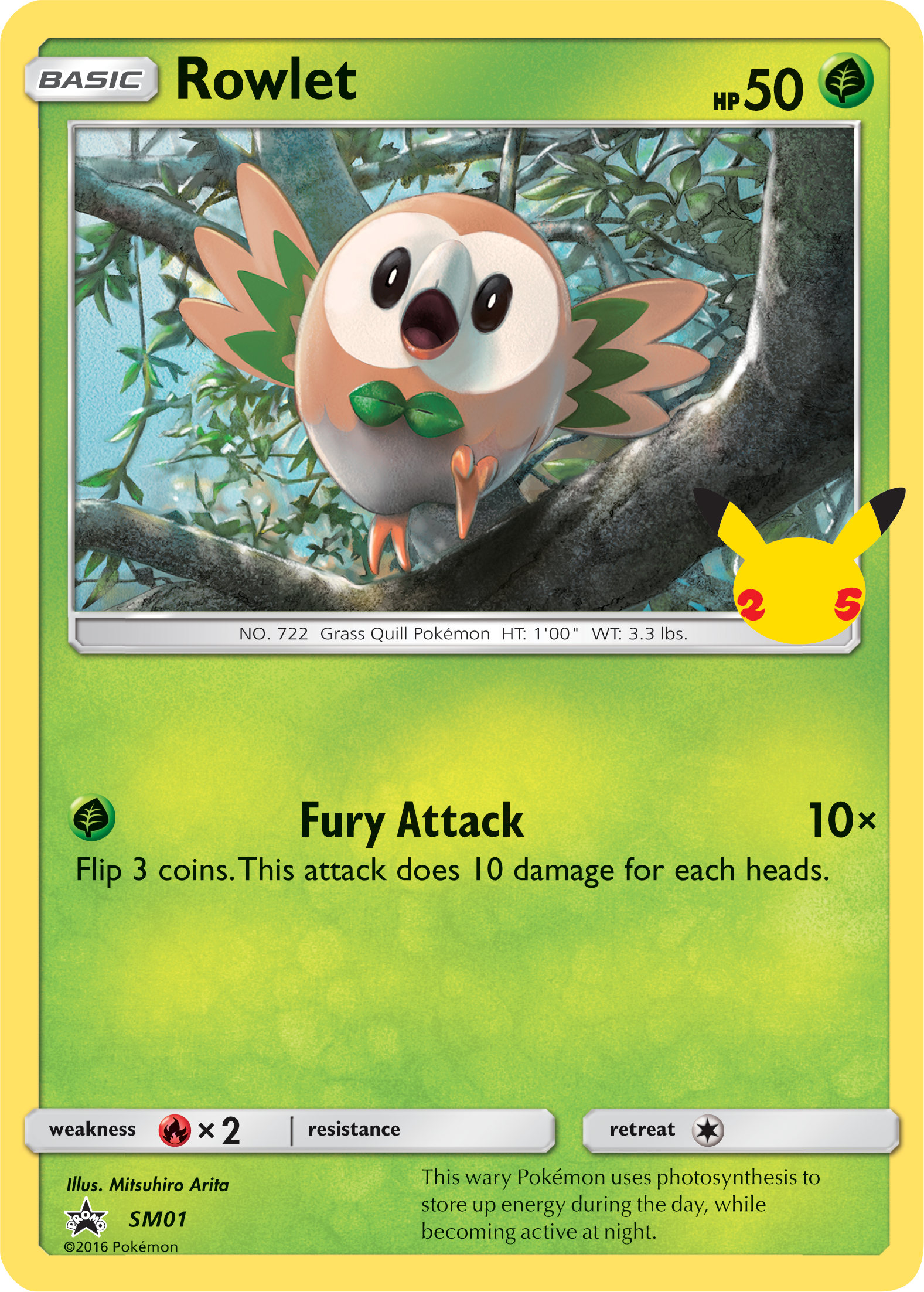 Rowlet (SM01) [First Partner Pack] | Arkham Games and Comics