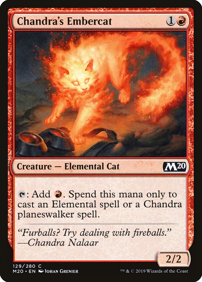 Chandra's Embercat [Core Set 2020] | Arkham Games and Comics