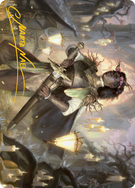 Sungold Sentinel Art Card (Gold-Stamped Signature) [Innistrad: Midnight Hunt Art Series] | Arkham Games and Comics