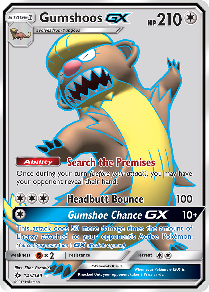 Gumshoos GX (145/149) [Sun & Moon: Base Set] | Arkham Games and Comics