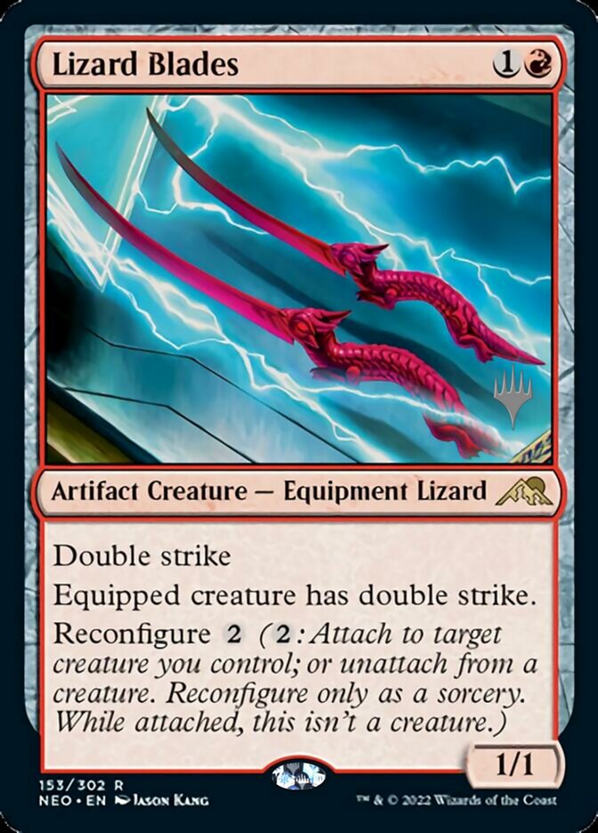 Lizard Blades (Promo Pack) [Kamigawa: Neon Dynasty Promos] | Arkham Games and Comics