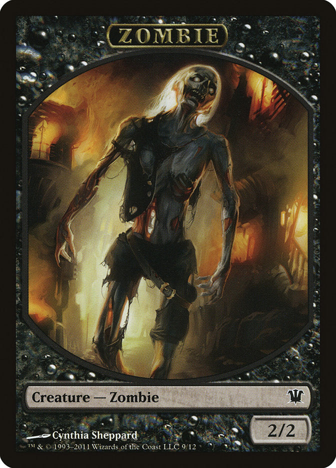 Zombie (9/12) [Innistrad Tokens] | Arkham Games and Comics