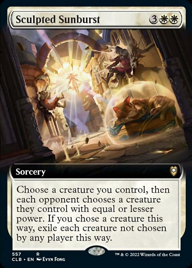 Sculpted Sunburst (Extended Art) [Commander Legends: Battle for Baldur's Gate] | Arkham Games and Comics